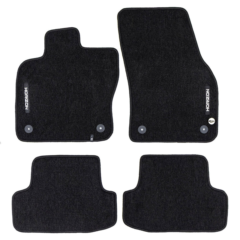 Tapis de Sol de Voiture pour VW T-Roc 2017-2025 Velours solide et durable 4Pcs