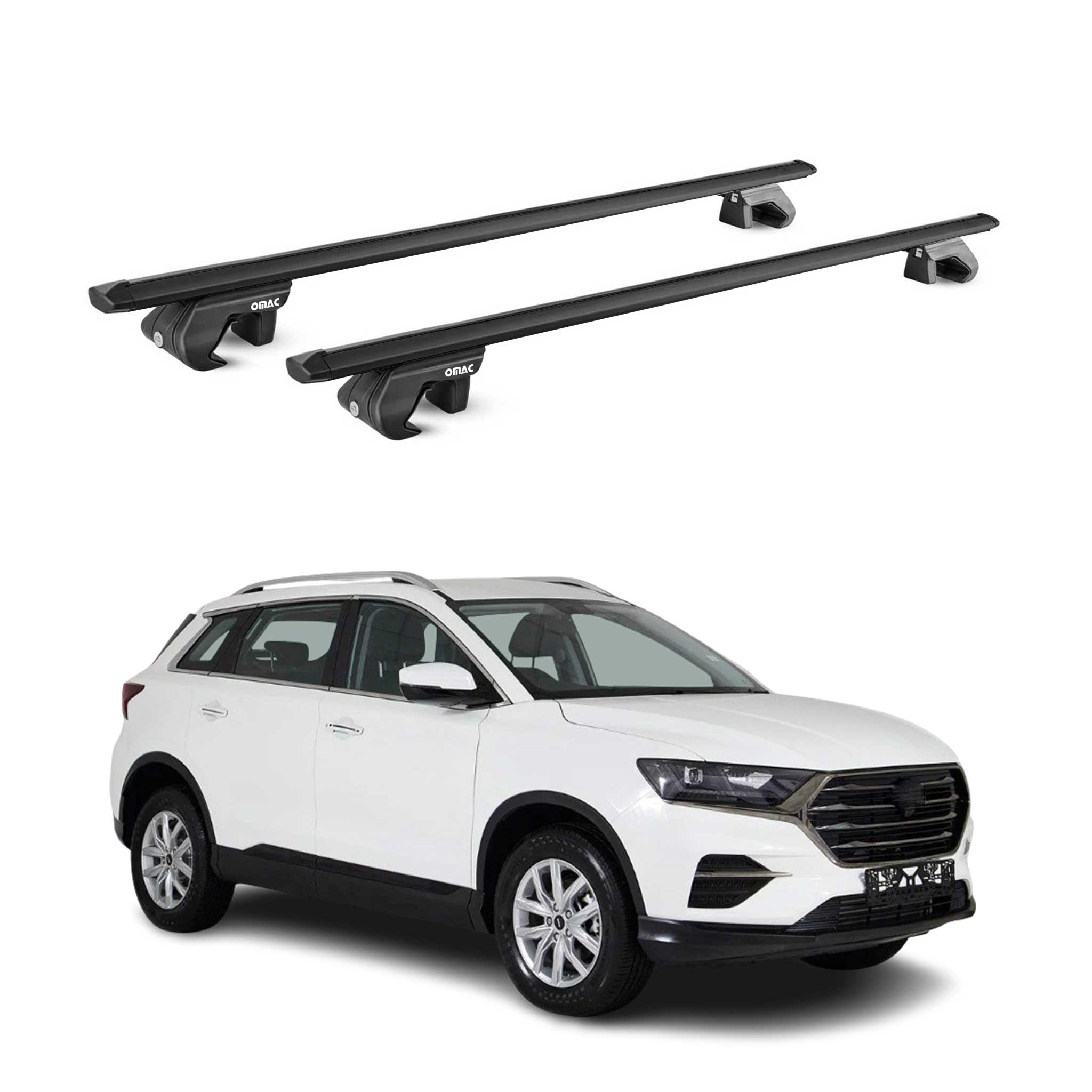 Barres de toit transversales pour SWM G01 2025-2026 Aluminium Noir ABE