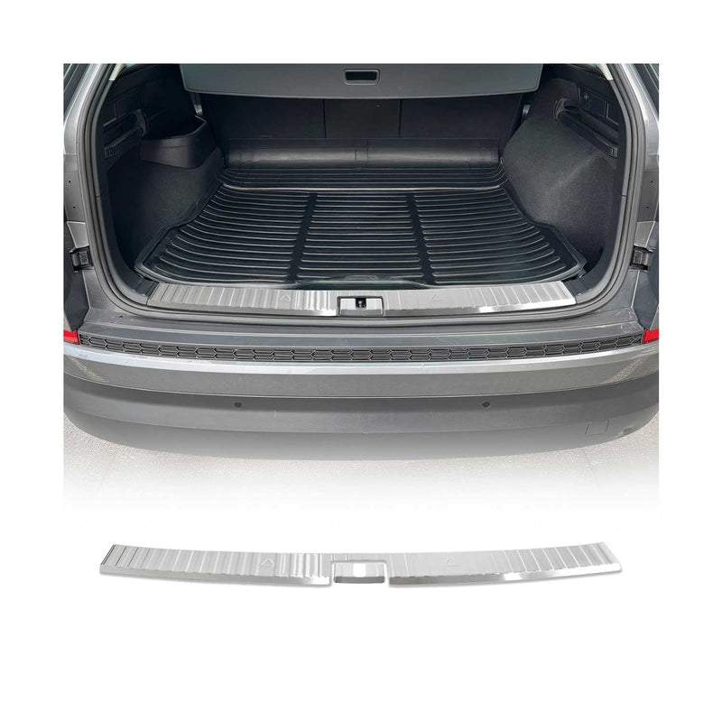 Protection de seuil de coffre pour Škoda Kodiaq 2017-2025 en acier argent 2 pcs