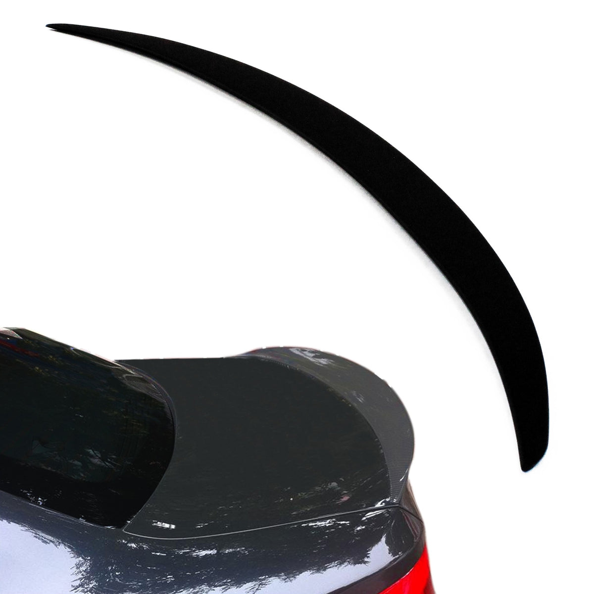 JOM Becquet Arrière pour BMW Série 1 (E82) Coupé 2007-2013 mit ABE ABS Noir Mat
