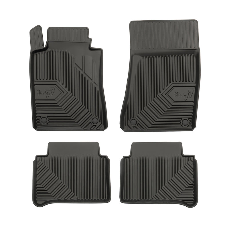 Tapis de sol pour Mercedes-Benz Classe E S211 W211 2002-09 sauf 4Matic TPE 4Pcs