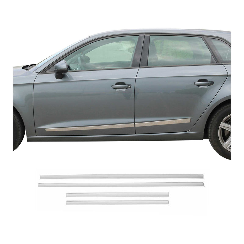Garniture Baguette de porte latérale pour Audi A3 2012-2025 en acier inoxydable