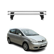 Barres de toit Transversales pour Toyota Corolla Verso 2004-2007 Alu Gris 2x