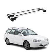 Barres de toit Transversales pour Hyundai Lantra II Break 1995-2000 TÜV Gris 2x