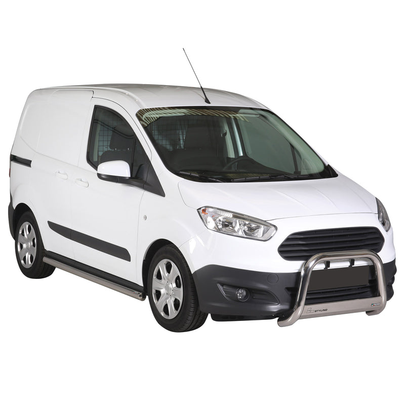 Pare-buffle Avant pour Ford Transit Courier 2014-2017 63 mm en Acier Gris