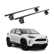 Barres de toit transversales acier pour Toyota Yaris Cross 2021-2026 TÜV Noir 2x