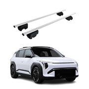 Barres de toit Transversales pour Kia EV3 2024-2026 Acier Noir 2Pcs