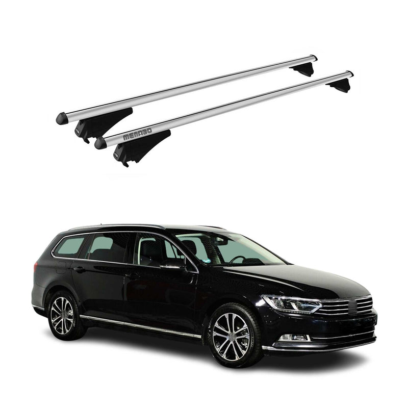Tiger Barres de toit transversales pour VW Passat B8 Variant 2014-2019 Gris