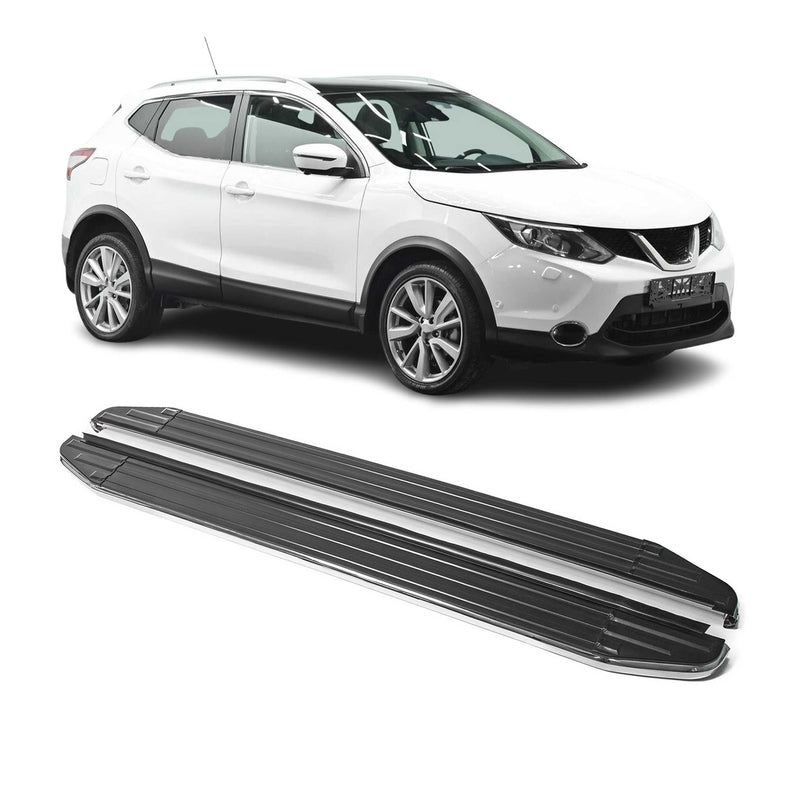 Marchepieds Latéraux pour Nissan Qashqai 2013-2018 ABE Alu