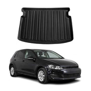 Tapis de Coffre pour VW Golf VII 2012-2019 Supérieur en TPE Noir