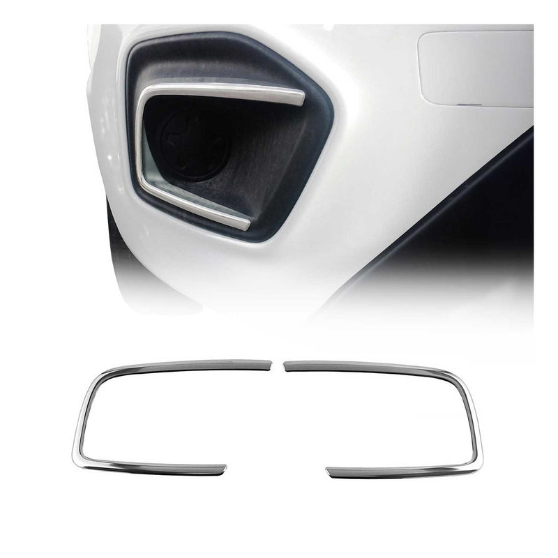 Cadre phare antibrouillard pour Fiat Fiorino Qubo 2016-2021 en acier inox Chromé