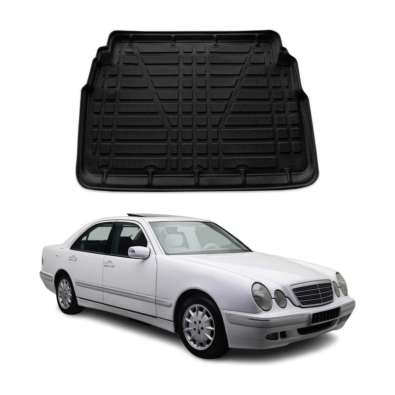 Tapis de Coffre pour Mercedes Classe E W210 1996-2001 en TPE Noir