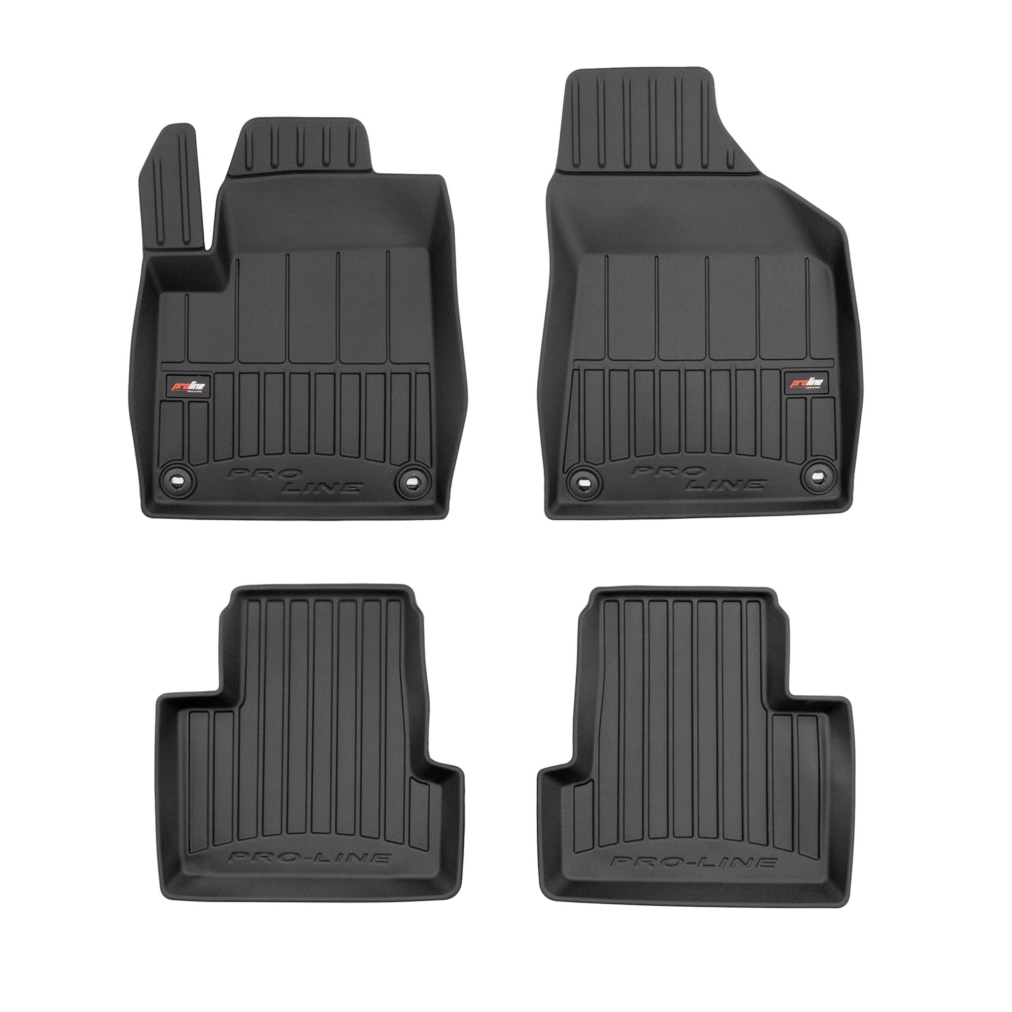 OMAC Tapis de sol en caoutchouc pour Jeep Cherokee 2013-2023 Noir Premium