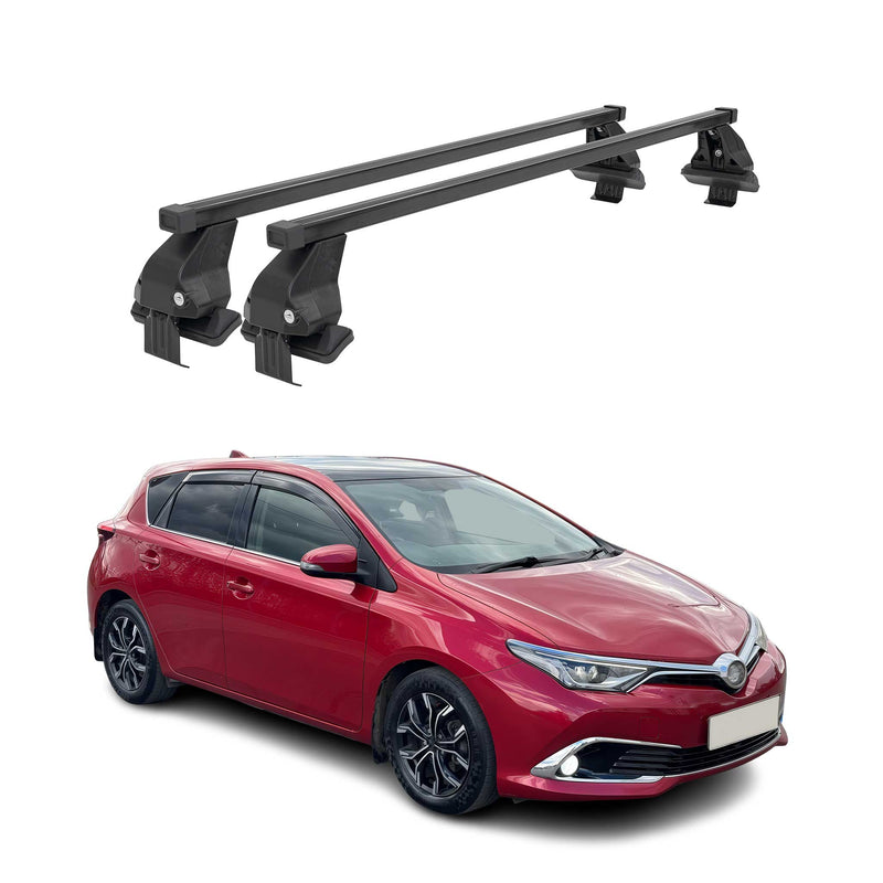Barres Transversales Menabo pour Toyota Auris 2012-2018 Noir