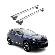 Barres de toit transversales pour Renault Koleos 2017-2020 2 pcs en Alu gris TÜV ABE