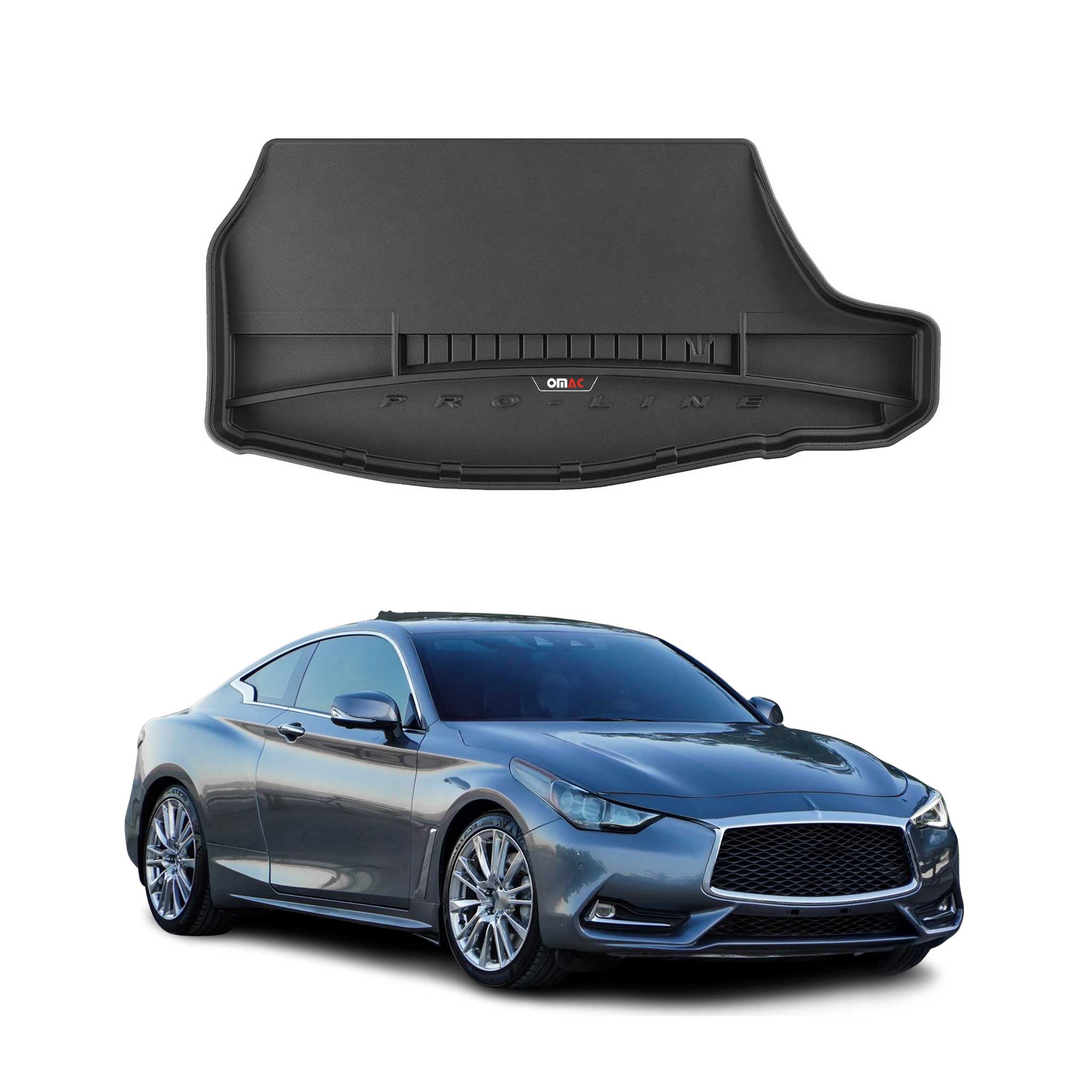 Tapis De Coffre Pour Infiniti Q60 2017-2022 TPE Noir