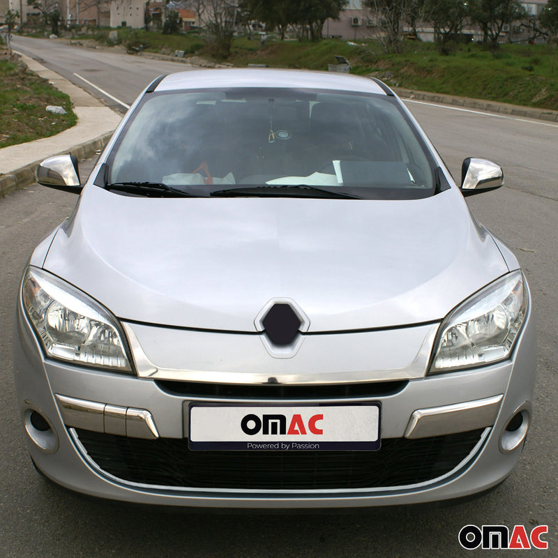 Garniture de Pare-chocs Avant pour Renault Megane III 2012-2016 Chromé
