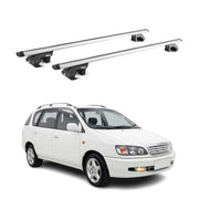 Barres de toit transversales pour Toyota Picnic 1996-2001 Gris ABE Aluminium 2x