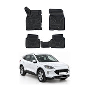 Tapis de sol pour Ford Kuga 3 2019-2027 Noir 3D en Caoutchouc TPE 4Pcs