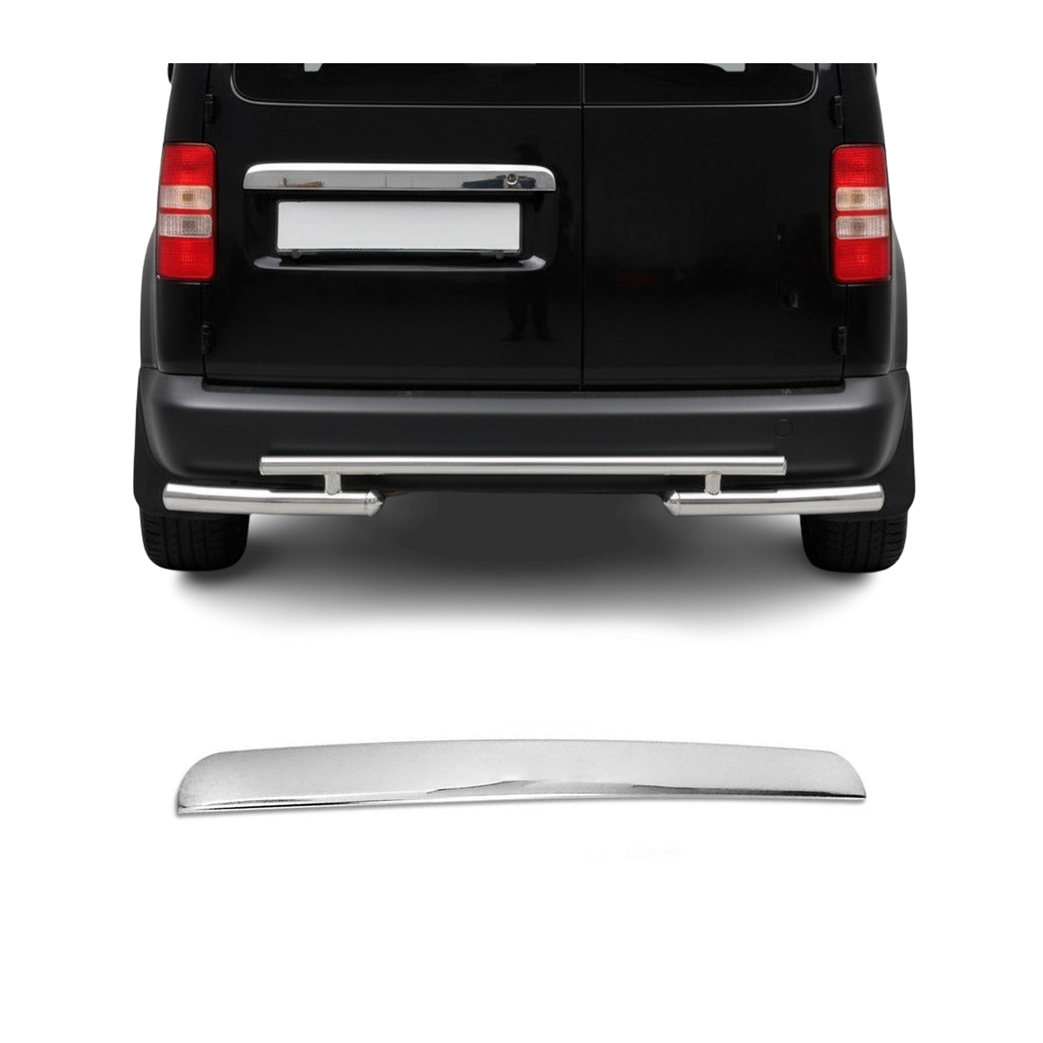Garniture de Hayon Coffre pour VW Caddy 2003-2010 acier inox