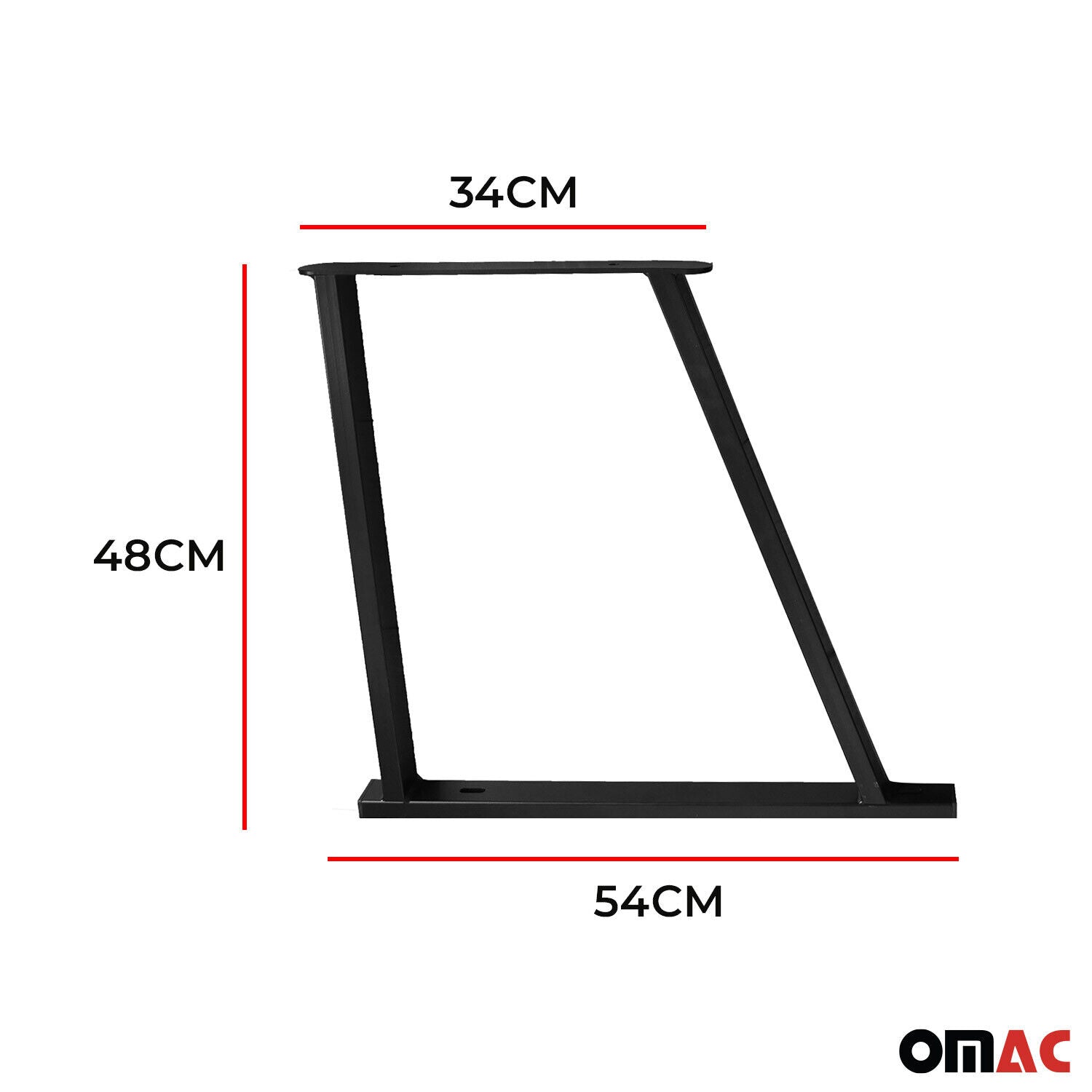 OMAC Consoles de Multiflex Board pour VW Transporter T5 Multivan en Métal 3 Pcs