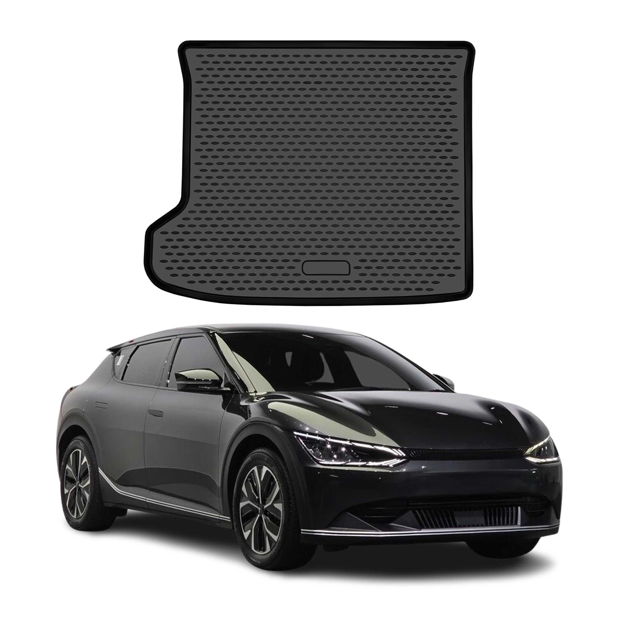 OMAC Tapis de coffre pour Kia EV6 2024-2026 Facelift Supérieur en caoutchouc TPE