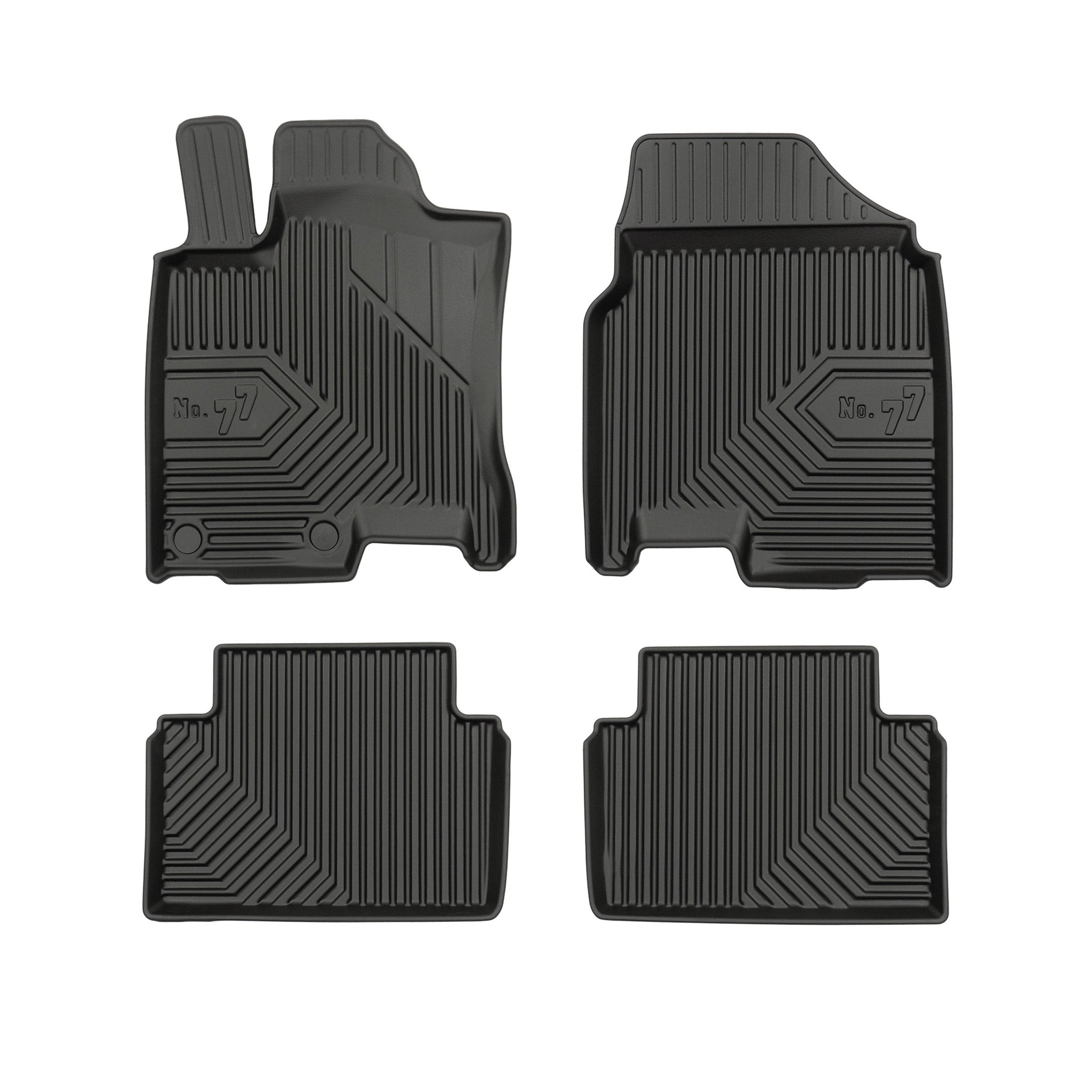 Tapis de Sol de Voiture pour Nissan Qashqai I Tekna 2006-2013 TPE Noir 4Pcs