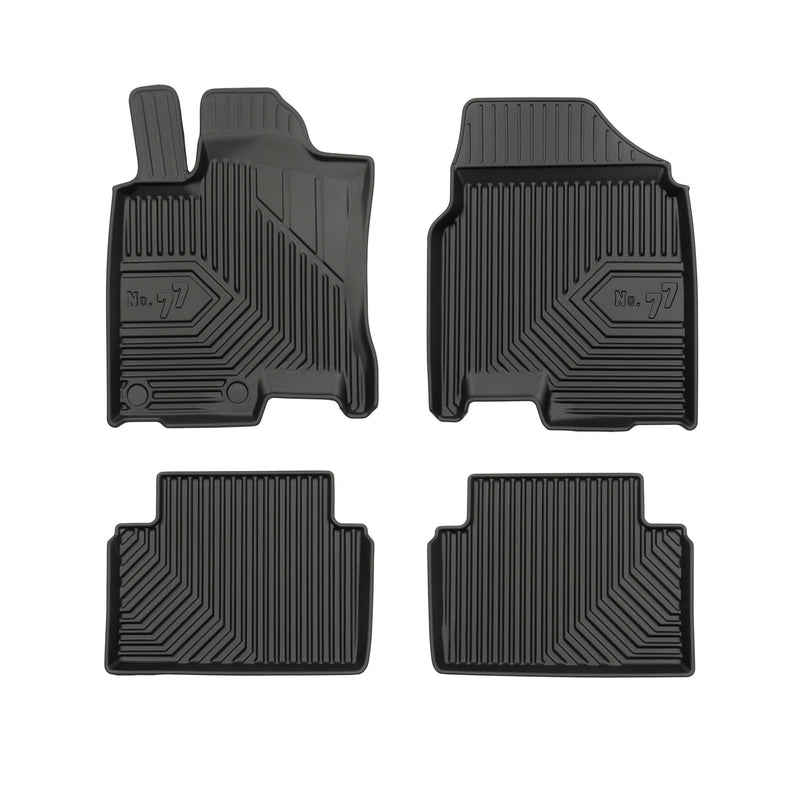 Tapis de Sol de Voiture pour Nissan Qashqai I Tekna 2006-2013 TPE Noir 4Pcs