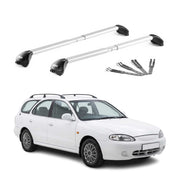 Barres de toit pour Hyundai Lantra mk2 Break 1995-2000 Gris Argenté 2 pièces ABE