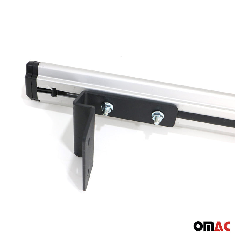 Barres de toit transversales pour VW Amarok 2010-2025 Aluminium Gris
