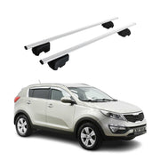 Barres de toit Transversales pour Kia Sportage 2010-2015 Fer Argent ABE