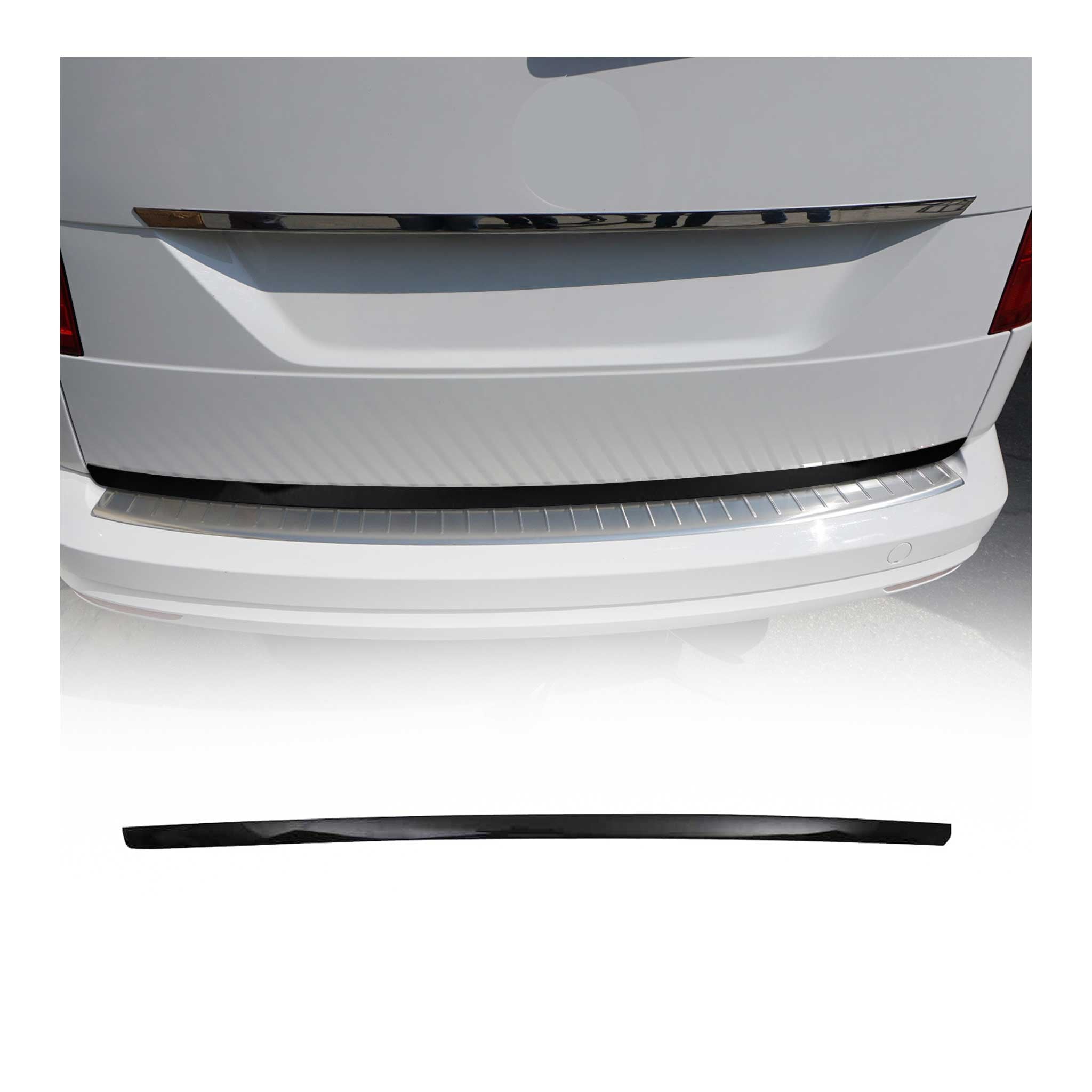 Garniture de Hayon Coffre pour VW Caddy 2015-2020 Carbone