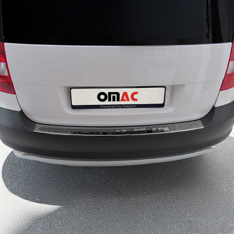 Protection Seuil de Pare-chocs Arriére Pour Skoda Yeti 2009-2017 Acier Inox