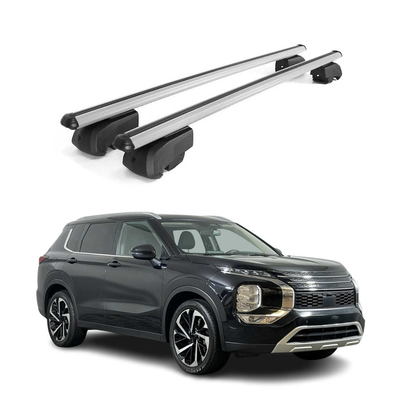 Barres de toit Transversales pour Mitsubishi Outlander 2020-2021 Alu ABE