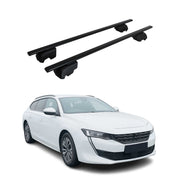 Barres de toit Transversales pour Peugeot 508 2018-2025 Fer Noir ABE