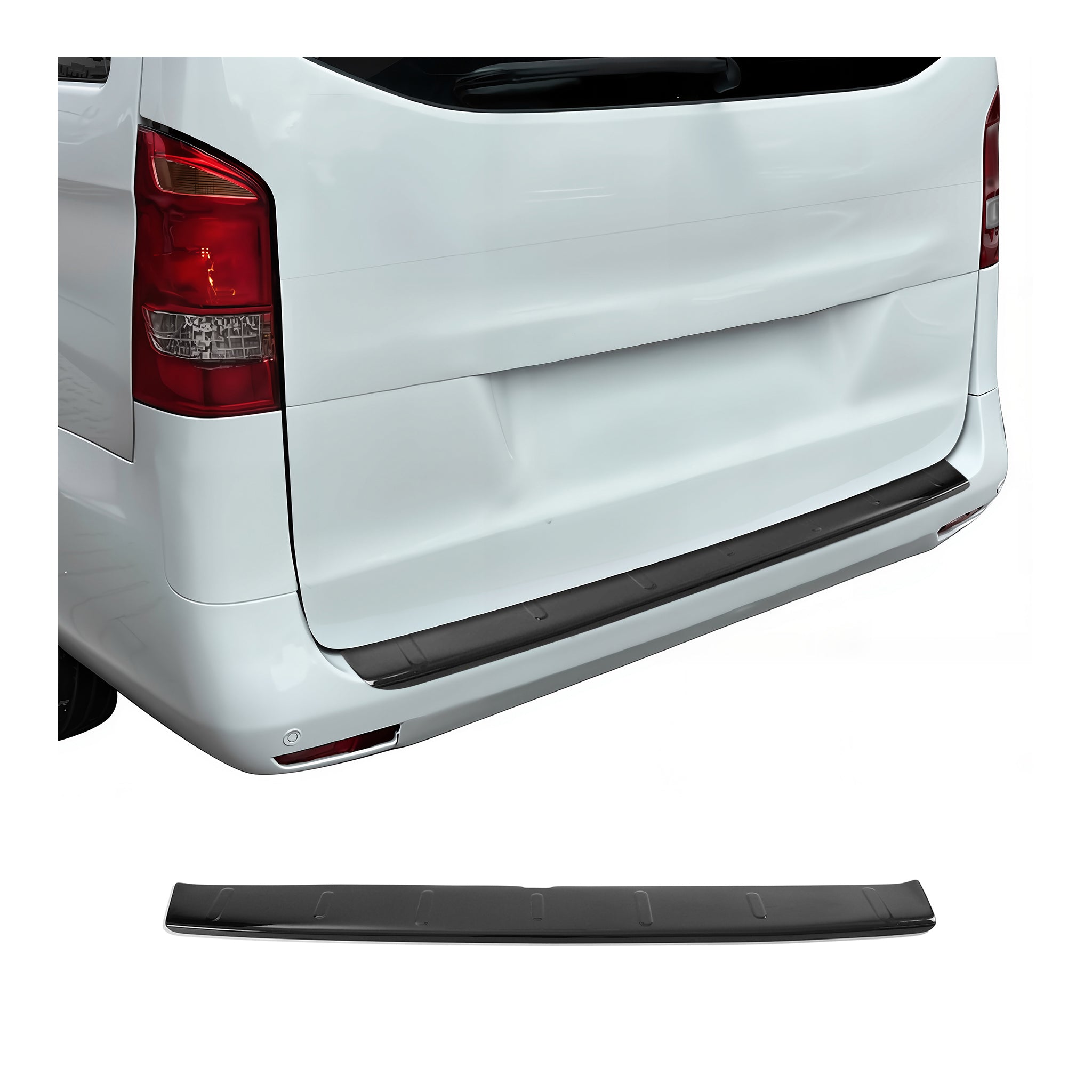 Protection Seuil de Pare-chocs Arriére Pour Mercedes Vito W447 2014-2025 ABS