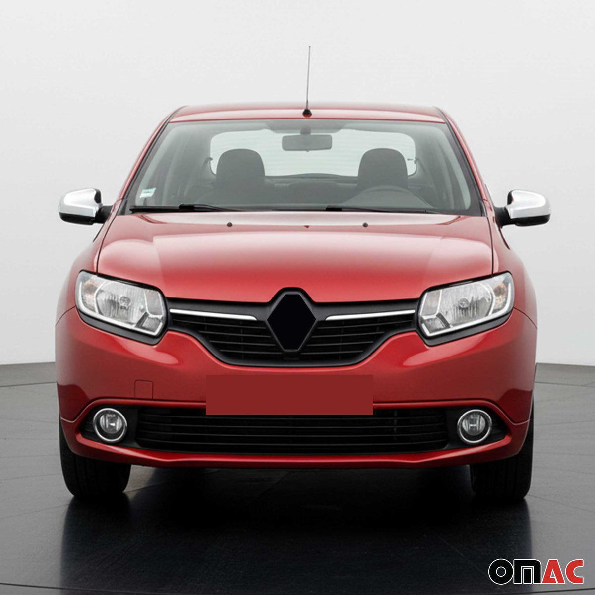 Coques de Rétroviseurs pour Renault Symbol III 2013-2021 en Acier Chromé Argent