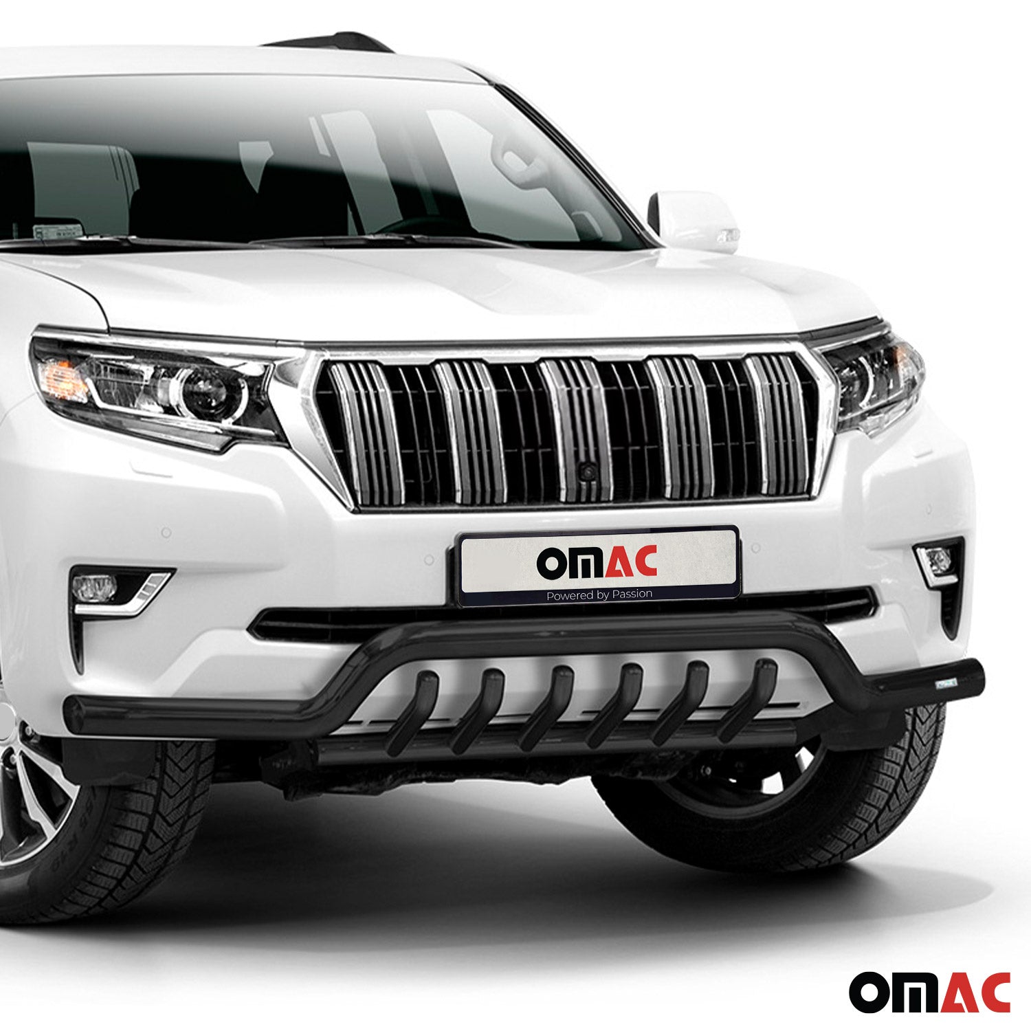 Pare-Buffle Avant Pour Toyota Land Cruiser 150 2019-2023 Acier Noir