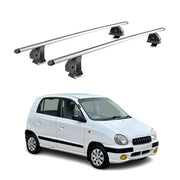Barres de toit transversales Alu pour Hyundai Atos Prime 1999-2007 TÜV Gris 2Pcs