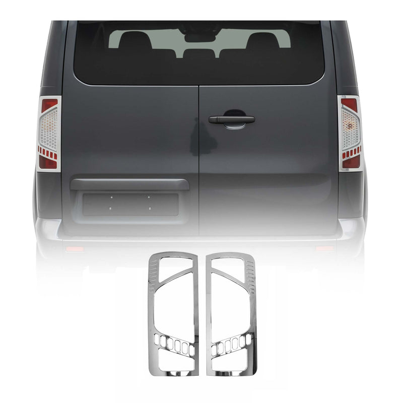 Cadre de Feu Stop Arrière pour Ford Connect 2009-2014 ABS Chromé 2 Pcs