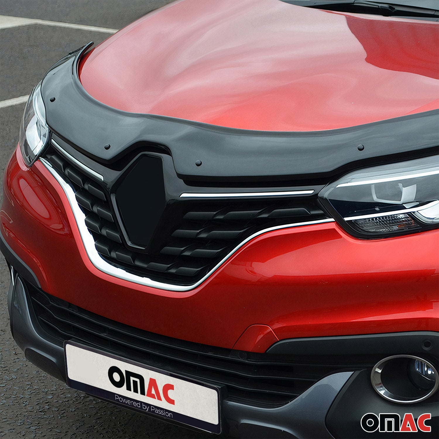 Deflecteurs d'air capot de voiture pour Renault Kadjar 2015-2021 Acrylique Noir