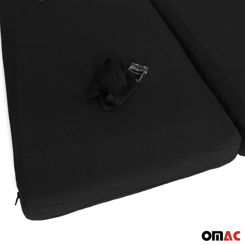 Matelas de Camping Pliable pour VW Transporter T5 2003-2015 en Polyster Noir