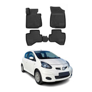 OMAC Tapis de sol pour Toyota Aygo 2005-2014 en caoutchouc Noir