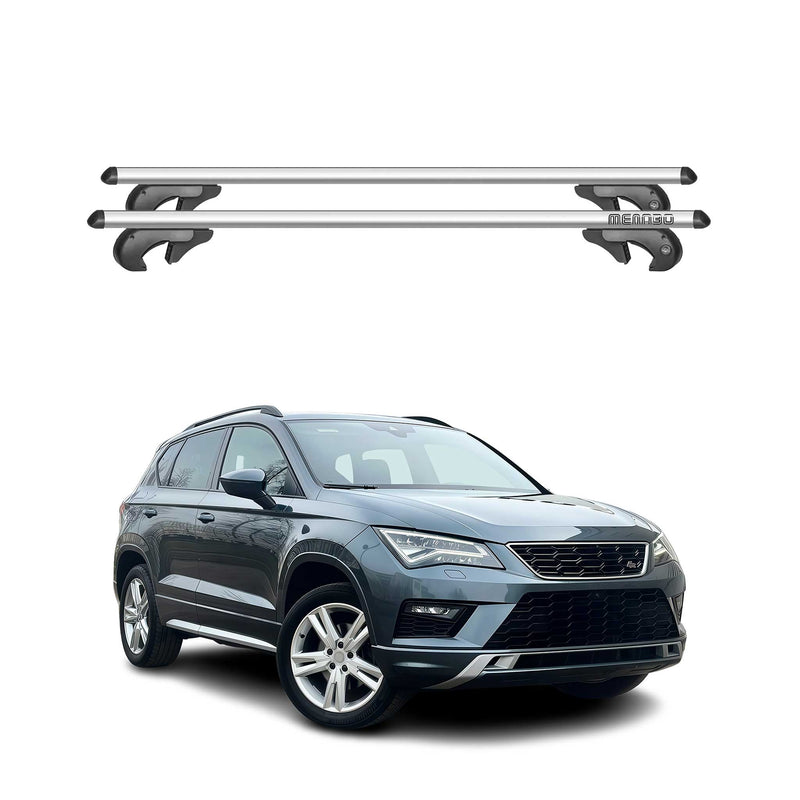 Barres de toit transversales pour Seat Ateca 2016-2020 90kg Alu Gris 2tlg