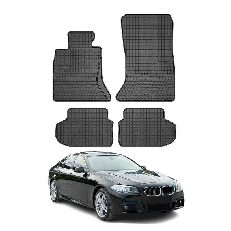 OMAC Tapis de sol pour BMW Série 5 F10 F11 2010-2013 Noir en caoutchouc