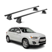 Barres de toit transversales acier pour Mitsubishi ASX I 2010-2022 TÜV Noir 2Pcs