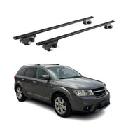 Barres de toit transversales ABE pour Fiat Freemont 2011-2016 5 P Alu Noir 2x