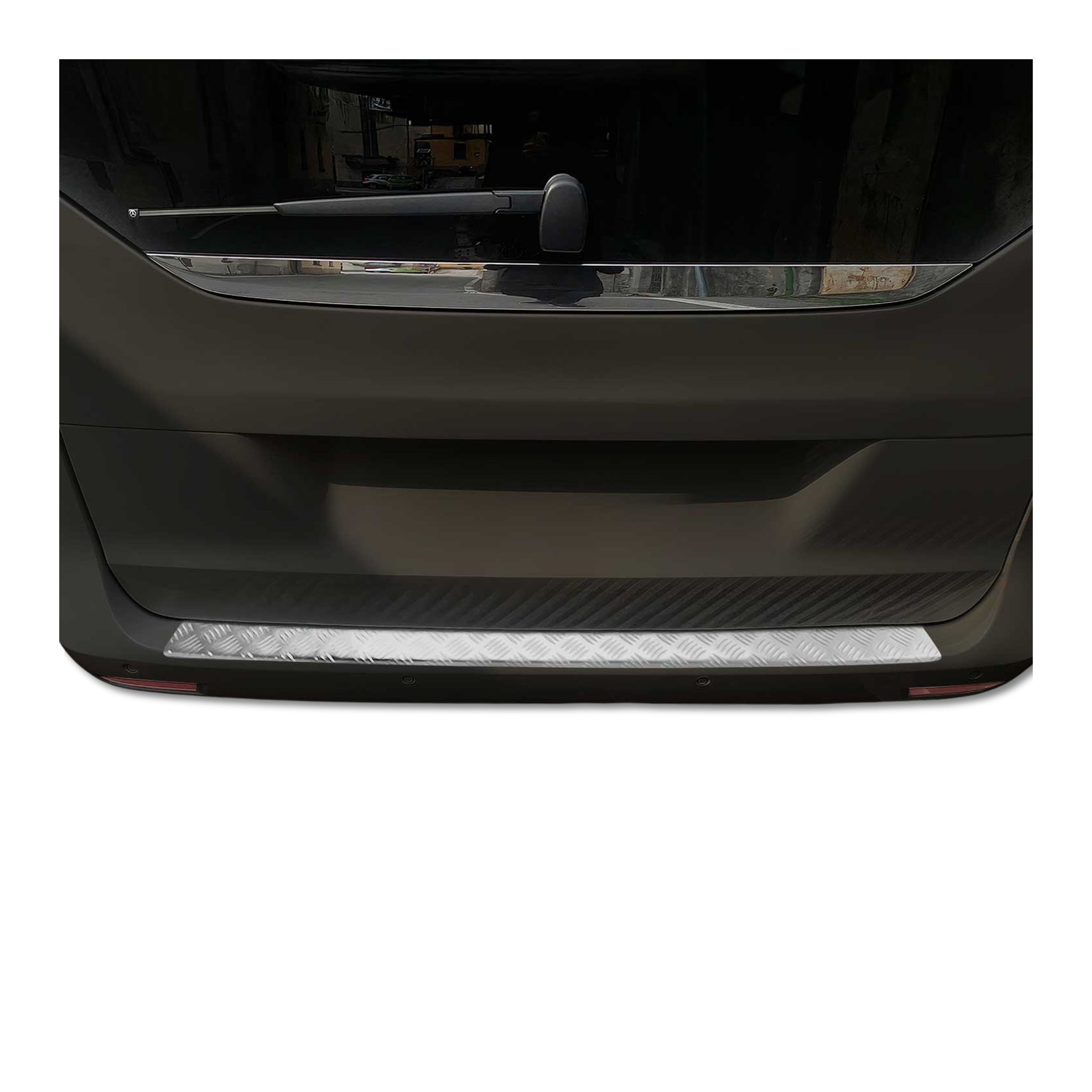 Protection de Pare-Chocs Arrière pour Mercedes Vito W447 2014-2026 Alu Argenté