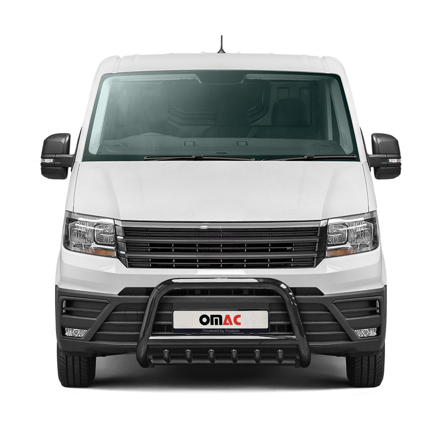 Pare-Buffle Avant Pour VW Crafter 2017-2026 Noir Acier Inoxydable