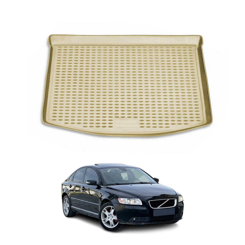 Tapis de Coffre pour Volvo S40 2004-2012 TPE Beige